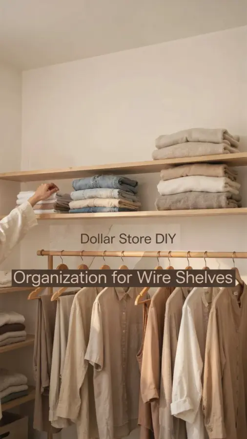 Closet Organization for Wire Shelves | Dollar Store DIY Shelf Dividers | Budget Home Decor Ideas