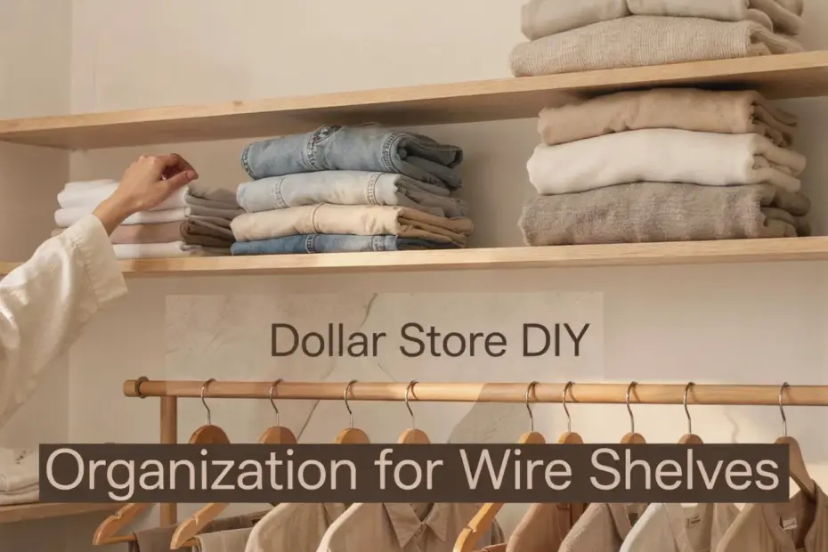 Closet Organization for Wire Shelves | Dollar Store DIY Shelf Dividers | Budget Home Decor Ideas