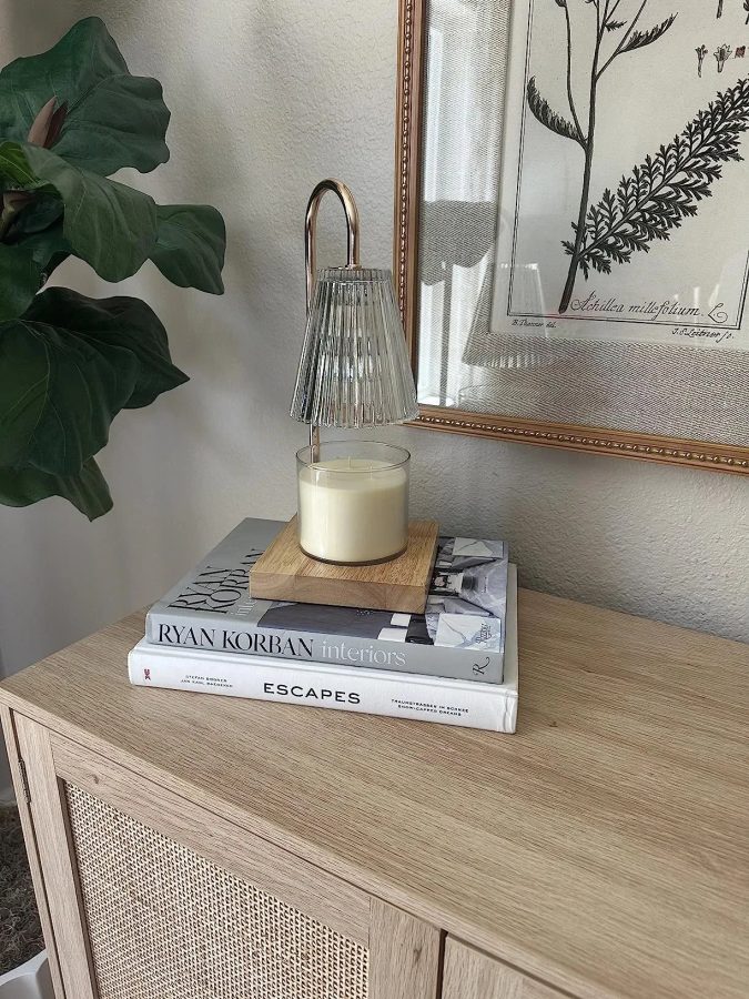 Candle Warmer Lamp | Dimmable Vintage Style for Cozy Scented Wax Melting | Aromatic Home Decor