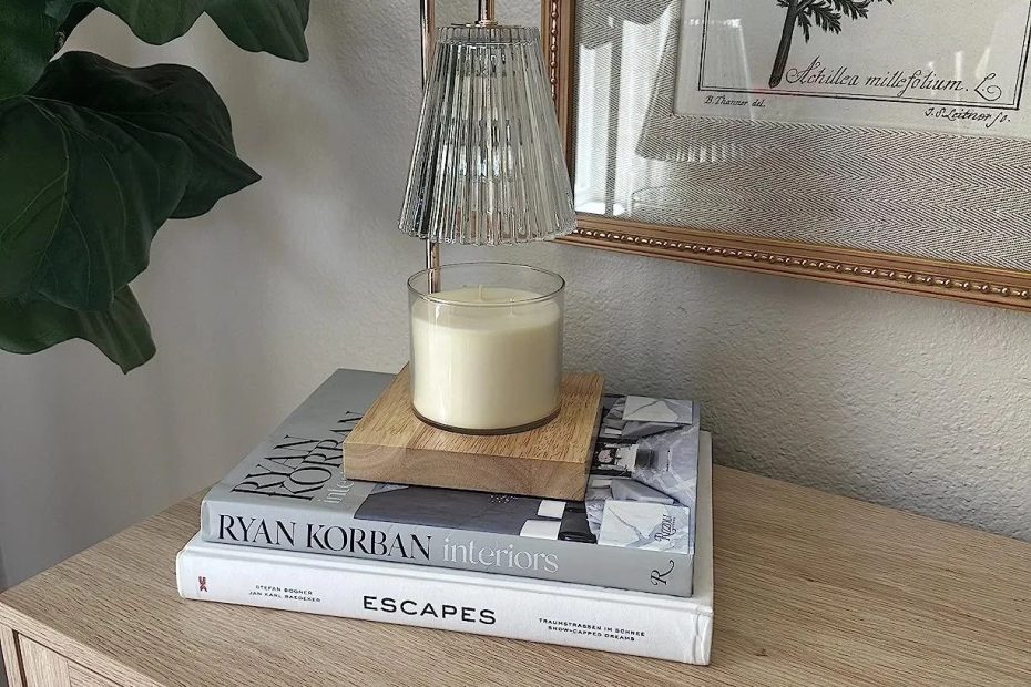 Candle Warmer Lamp | Dimmable Vintage Style for Cozy Scented Wax Melting | Aromatic Home Decor