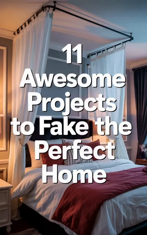 Budget Bedroom Canopy DIY: Cozy Fall Decor with Sheer Curtains