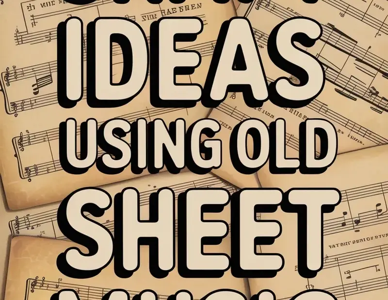 Avoid This Mistake When Using Old Sheet Music for Craft Ideas