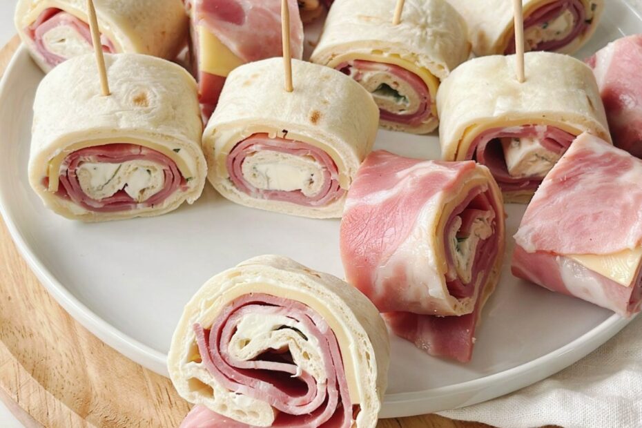 Ham and Cheese Pinwheels | Easy Dollar Store Party Snack | Budget Friendly Appetizer