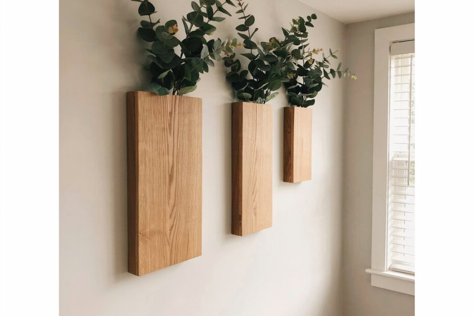 Budget Large Wood Wall Pocket 15 Inch | DIY Faux Greenery Holder | Affordable Home Decor