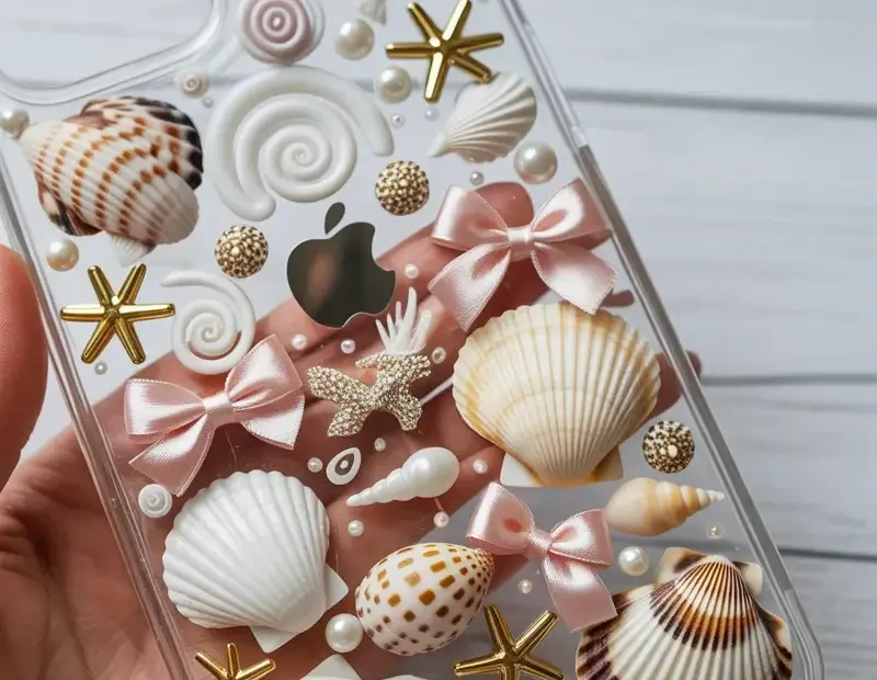 Seashell Phone Case DIY Before & After — Resin Craft Transformation