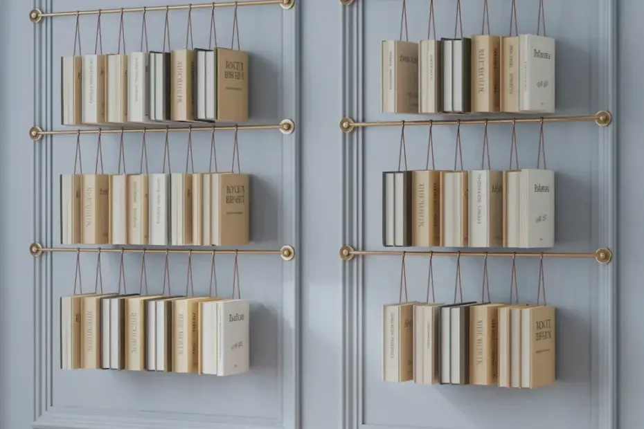 Budget Bookshelf Ideas: Before & After with a Hanging Book Rest | Modern Home Decor